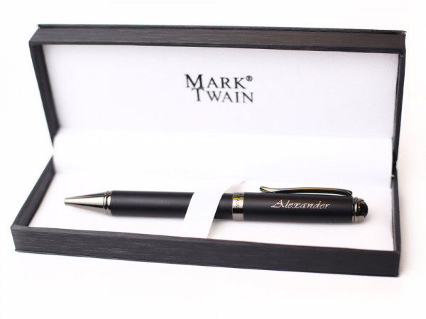 Kugelschreiber mit Gravur von Mark Twain