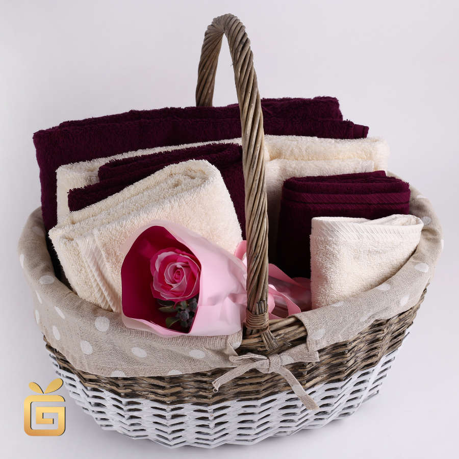 Geschenkset Warmies Handtuchtorte I Schaf m Füllung 1x Badetuch I kuschlig 
