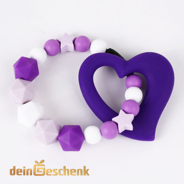 Beissring Silikon mit Herz