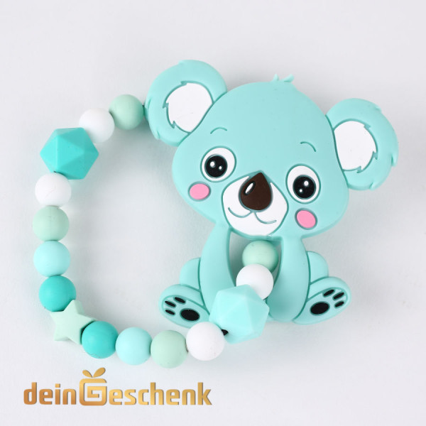 Baby Beißring Silikon mit Koala
